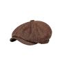 Baker Boy Cap Brown Structured Flat Cap Men One Size