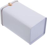 Metal Tea Storage Canister small White Tin With Airtight Lid