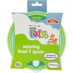 Made 4 Tots Bowl With Lid & Spoon Green