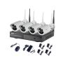 HD 4 Channel Wireless Nvr Kit Cctv System Wifi Ip Camera Ir Security Camera