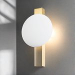 Bell A LED Metal Wall Light Black Gold - Gold