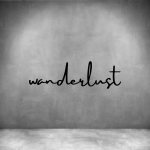 Wanderlust - L 450MM Matt Gold brass Font 3