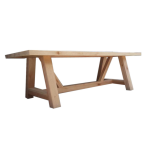Geo Dining Table - 8 Seater 2100MML X 1000MMW X 770MMH South African Pine Black Finish