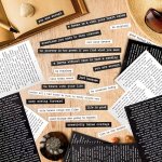 406PCS Inspirational Quote Stickers: Inspirational And Positive Information Scrapbook Journal Planner And Diy Arts And Crafts Ph