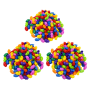 3PACK Kids Stem Rotating Connecting Building Blocks Toy Set Multicolour