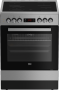 - 60CM Vitroceramic Inox Stainless Steel Free Standing Stove