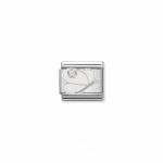 Silvershine White Butterfly Link