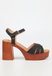 SHEENA1 Platform Heeled Sandal - Black