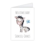 Custom Welcome Baby Zebra