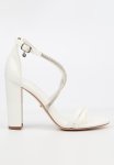 Border 5 Block Heel - White