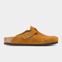 Birkenstock Men's Boston Suede Brown Clogs