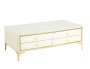 Efurn- Asher Elegant Rectangle Coffee Table White