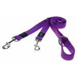 Rogz Utility Reflective Multi Lead - Snake Medium Purple