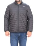 Mens Plain Puffer Jacket - 8XL Black