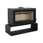 I1000 Closed Combustion Freestanding Fireplace On Log Base 14 - 17KW