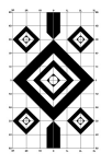 Poat Target Black White Diamond