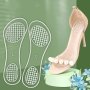 1PAIR Transparent Polka Dot Cropped Pads Shock-absorption Cushioning Insoles For Women & Men