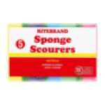 Rainbow Coloured Sponge Scourers 5 Pack