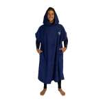 Hooded Beach Poncho - Navy