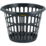 Addis Grey Plastic Laundry Basket 26L