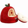 Cat Beds For Indoor Cats - 2 In 1 Cat Cave Bed With Plush Ball