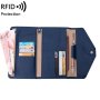 1655 Rfid Anti-magnetic Anti-theft Passport Bag Document Bag Card Bag Deep Blue