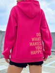 Women's Casual Sports Hooded Sweatshirt Comfortable And Fashionable Suitable For Sports And Daily Life Letter Print