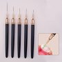 5PCS Professional Nail Art Brush Set - Fine Liner Detail Striper Floral Design & Uv Gel Polish Tools - Formaldehyde-free For Manicure And Pedicure