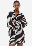 MINI Skirt - Black zebra Print