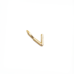 V Alphabet Charm In Yellow Gold