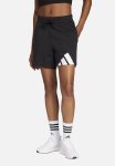 Adidas Performance W Big Logo French Terry Shorts - Black & White