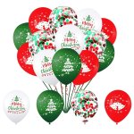 16PCS Merry Christmas Christmas Balloon Sequins Set 30.48 Cm Christmas Decorative Balloons