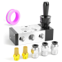 1/4INCH Npt 5 Way 3 Position Air Hand Lever Operated Valve 4H210-08
