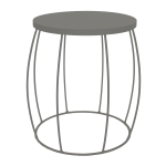 Eclipse Side Table - Dark Admirality Grey