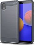 Galaxy A3 Core Shockproof Carbon Fiber Design Cover - Grey
