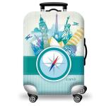 Printed Luggage Protector - Monuments - XL