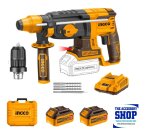 Rotary Hammer Sds Plus Kit 26 Mm Brushless In Hard Carry Case P20S Ingco 20V