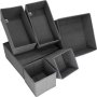 6 Piece Multi-purpose Collapsible Cloth Storage Organizers Grey