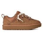 Womens Lo Lowmel Leather Sneaker - Chestnut - 8