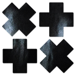 Black X Petite Nipple Pasties - Two Pairs
