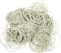 Beige Elastic Rubber Bands 3.5CM Diameter 500G Stretchy Office Stationery