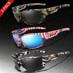 1PC 2PCS 3PCS Unisex Polarized Sunglasses UV400 Protection Comfort Fit For Cycling Running Fishing Driving Includes Hard Paper B