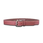 Men's WBM598 Brown Dbl Stitch Belt - M