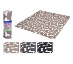 Dog Blanket Fleece Bone Print - 3 Ass - 150X130CM