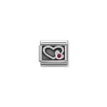 Composable Classic Link Engraved Red Heart