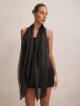 Harper Metallic Scarf - 0 Black