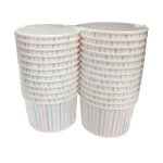 Ice Cream Tub 150ML Multi Colour Pack Of 25