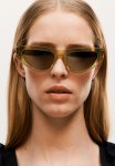 Studio: Cat-eye Sunglasses - Gold