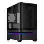 Asus Prime AP202 Curved Tempered Glass Micro-atx Chassis – Black Zoopateq
