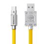 - TF-A01 - Zinc And Silicone USB Type-c Charging Cable -yellow